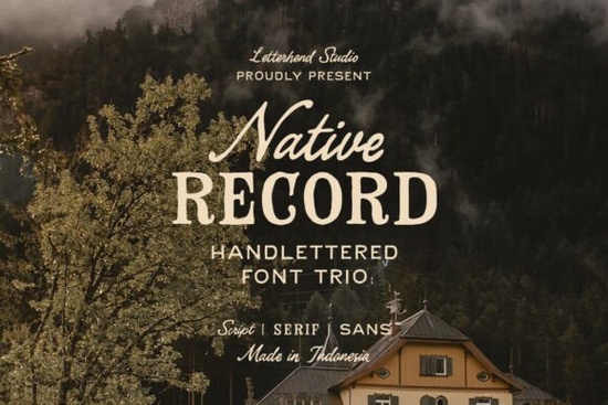 The Native Record Font